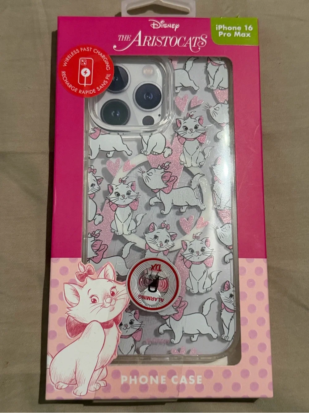Disney The Aristocats Clear iPhone 16 pro max Case
